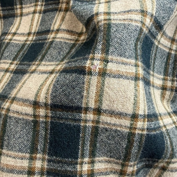 Vintage Pendleton Wool Board Flannel Plaid Loop Collar Flap Pockets Men's XL - Picture 12 of 14